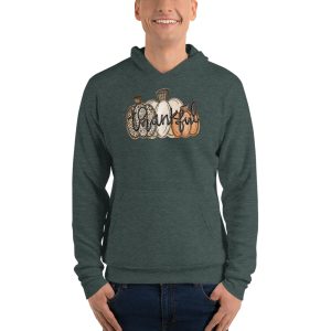 Leopard Pumpkin Cheetah Pumpkin Thanksgiving T-Shirt - Unisex Fleece Pullover Hoodie-1