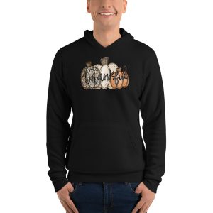 Leopard Pumpkin Cheetah Pumpkin Thanksgiving T-Shirt - Unisex Fleece Pullover Hoodie