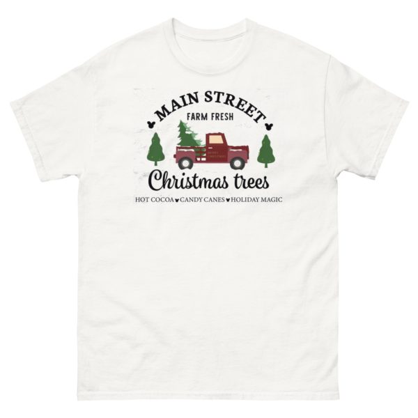 Main Street Christmas Trees Farm Fresh Red Car T-Shirt - 500 Men’s Classic Tee Gildan