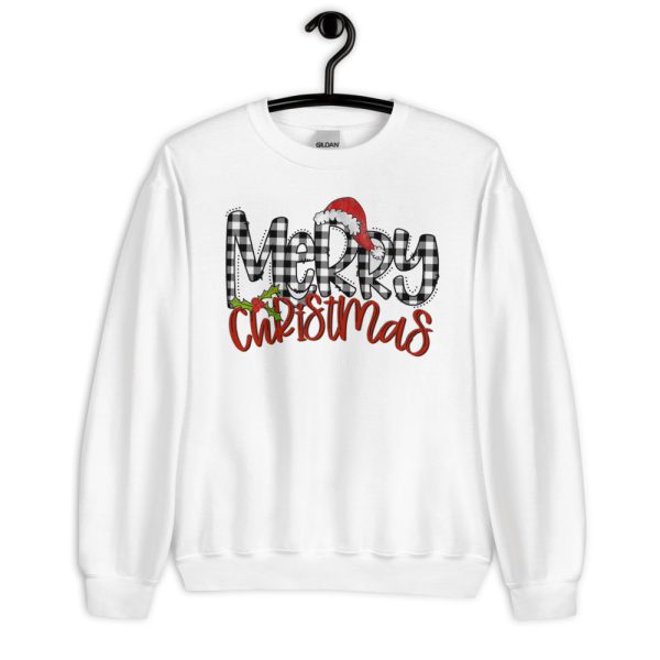 Merry Christmas Santa Hat T-Shirt - Unisex Heavy Blend Crewneck Sweatshirt-2