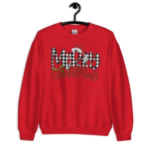 Merry Christmas Santa Hat T-Shirt - Unisex Heavy Blend Crewneck Sweatshirt