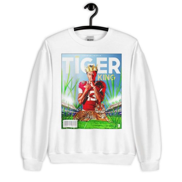 Official jordan Travis tiger King shirt - Unisex Heavy Blend Crewneck Sweatshirt