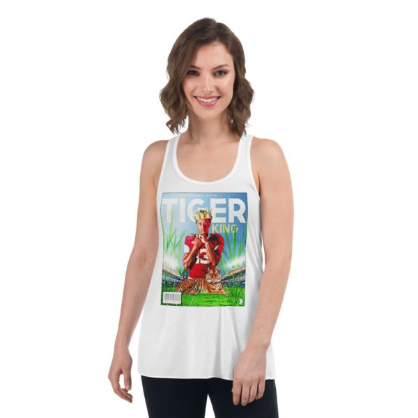 Official jordan Travis tiger King shirt - Women's Flowy Racerback Tank