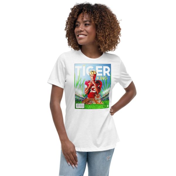 Official jordan Travis tiger King shirt - Women's Relaxed Short Sleeve Jersey Tee