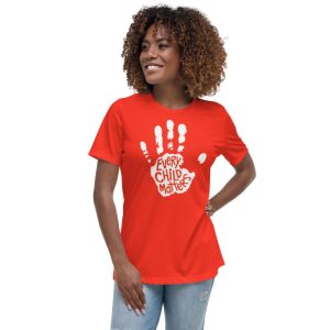 Orange Day Shirt Every Child Matters Hand Print T-Shirt Product Photo 2