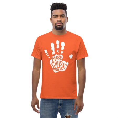 Orange Day Shirt Every Child Matters Hand Print T-Shirt Product Photo 1