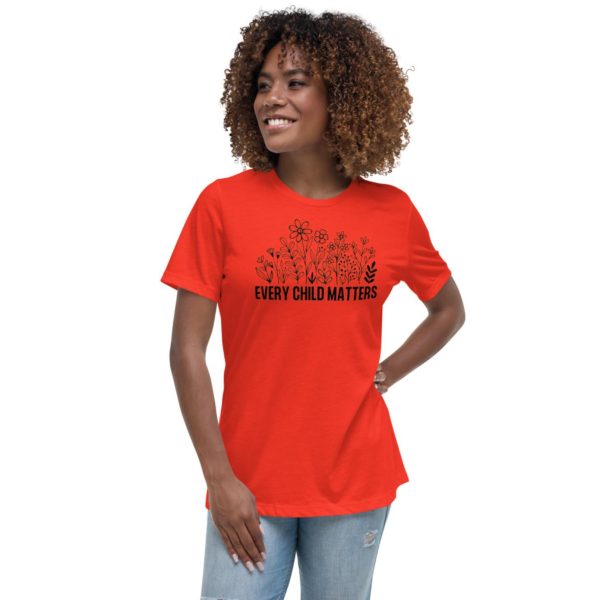 Orange Shirt Day Every Child Matters Floral Drawing Art 2023 T-Shirt Product Photo 2