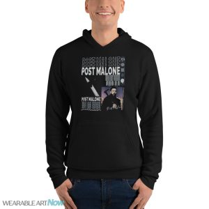 Post Malone Shirt Vintage Graphic Posty Rap T-Shirt - Unisex Fleece Pullover Hoodie