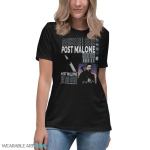 Post Malone Shirt Vintage Graphic Posty Rap T-Shirt - Women's Relaxed Short Sleeve Jersey Tee