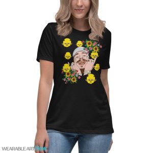 Post Malone Sunflower Gift For Fans T-Shirt - Women's Relaxed Short Sleeve Jersey Tee