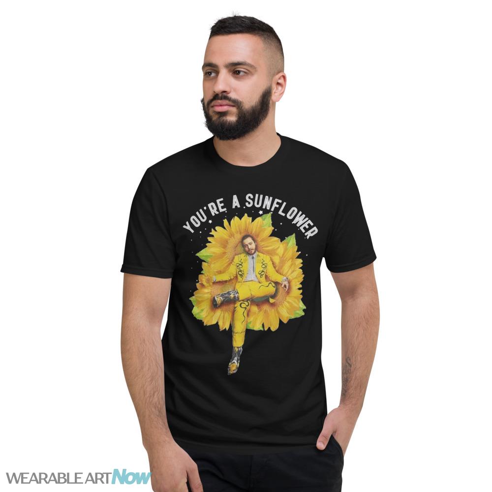 Post Malone T-Shirt Concert Fan Merch Sunflower Post Malone - Short Sleeve T-Shirt