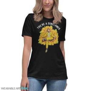 Post Malone T-Shirt Concert Fan Merch Sunflower Post Malone - Women's Relaxed Short Sleeve Jersey Tee