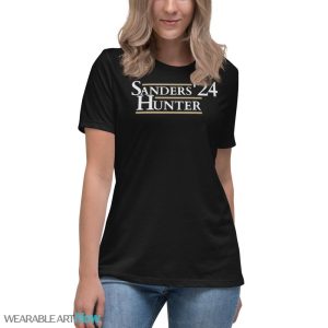 Sanders Travis Hunter 2024 Colorado Football T-Shirt - Women's Relaxed Short Sleeve Jersey Tee