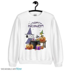 Snoopy and Woodstock Happy Halloween 2023 shirt - Unisex Heavy Blend Crewneck Sweatshirt