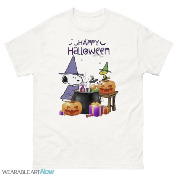 Snoopy and Woodstock Happy Halloween 2023 shirt - 500 Men’s Classic Tee Gildan