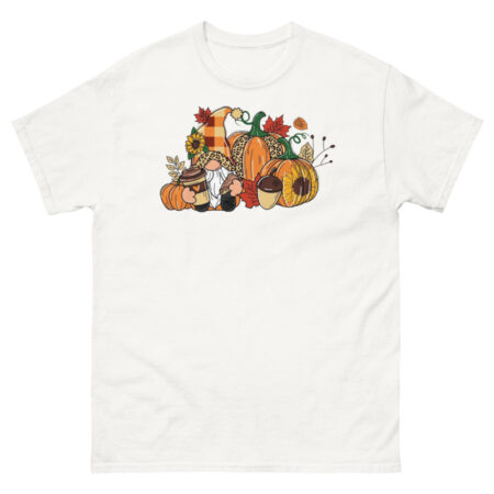 Thanksgiving Gnome Pumpkin Halloween T-Shirt - 500 Men’s Classic Tee Gildan