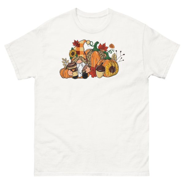 Thanksgiving Gnome Pumpkin Halloween T-Shirt - 500 Men’s Classic Tee Gildan