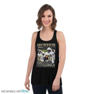 Travis Hunter 90s Vintage American Football T-Shirt - Women's Flowy Racerback Tank