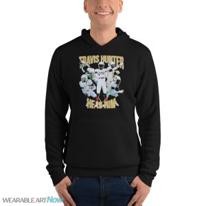 Travis Hunter He Is Him Colorado Buffaloes T-Shirt - Unisex Fleece Pullover Hoodie