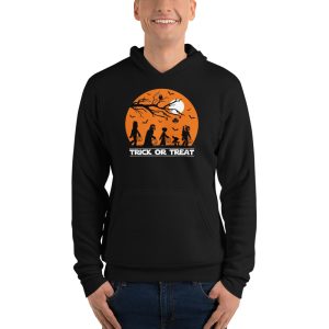 Trick Or Treat Star Wars Halloween Moon Light T-Shirt - Unisex Fleece Pullover Hoodie