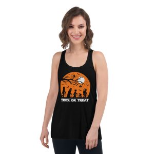 Trick Or Treat Star Wars Halloween Moon Light T-Shirt - Women's Flowy Racerback Tank