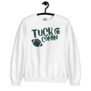 Tuck Comin Michigan Football Coach Fan Gift T Shirt - Unisex Heavy Blend Crewneck Sweatshirt-2