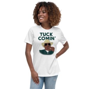 Tuck Comin’ Michigan State Football T-Shirt - Women's Relaxed Short Sleeve Jersey Tee