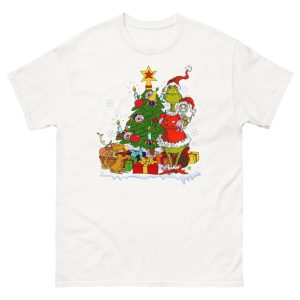 Vintage Grinch With Gift Boxes And Christmas Tree T-Shirt - 500 Men’s Classic Tee Gildan