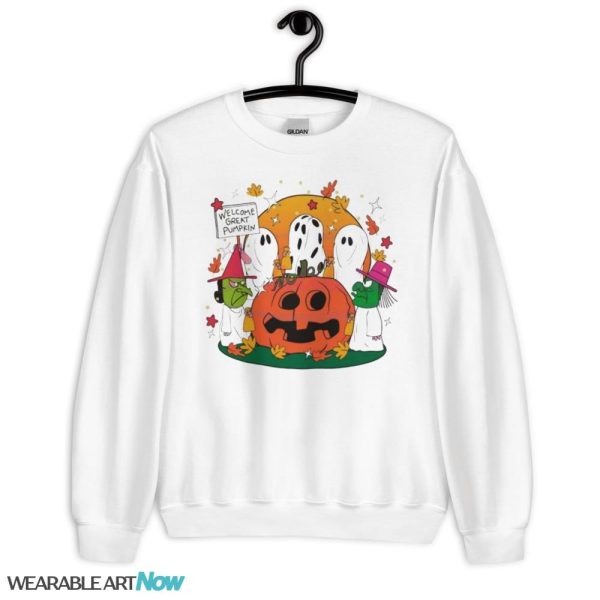 Welcome Great Pumpkin Funny Halloween Shirt - Unisex Heavy Blend Crewneck Sweatshirt