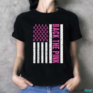 Back The Pink Breast Cancer Awareness Flag Toddler Women Men Shirt - Ladies T-Shirt