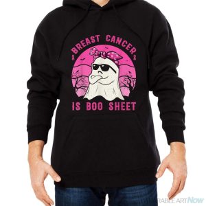 Breast Cancer Is Boo Sheet Breast Cancer Warrior Halloween Shirt - Men Black Hoodie