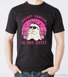 Breast Cancer Is Boo Sheet Breast Cancer Warrior Halloween Shirt - Men T-Shirt