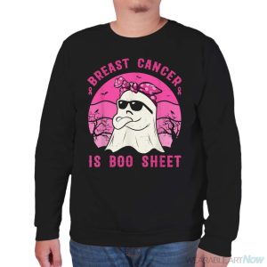 Breast Cancer Is Boo Sheet Breast Cancer Warrior Halloween Shirt - Unisex Sweatshirt