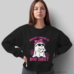 Breast Cancer Is Boo Sheet Breast Cancer Warrior Halloween T-Shirt - Sweatshirt