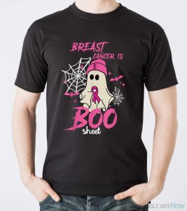 Breast Cancer Is Boo Sheet Halloween Breast Cancer Awareness Shirt - Men T-Shirt