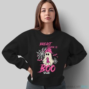 Breast Cancer Is Boo Sheet Halloween Breast Cancer Awareness Shirt - Sweatshirt