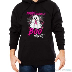 Breast Cancer Is Boo Sheet Halloween Breast Cancer Awareness T-Shirt - Men Black Hoodie