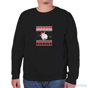 Bunny Rabbit Ugly Christmas Sweater Style Long Sleeve Shirt - Unisex Sweatshirt