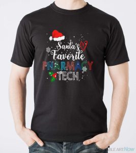 Christmas Costume Funny Santa's Favorite Pharmacy Technician Shirt - Men T-Shirt