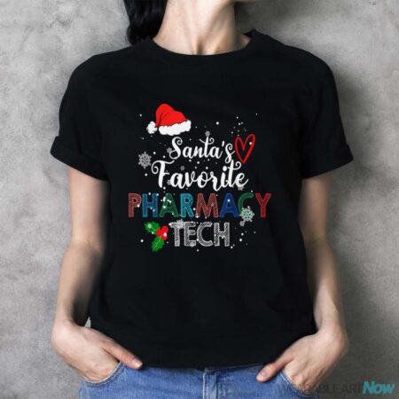 Christmas Costume Funny Santa's Favorite Pharmacy Technician Shirt - Ladies T-Shirt