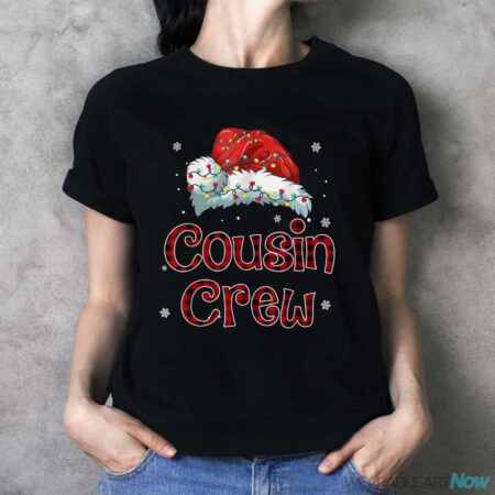 Christmas Cousin Crew Buffalo Red Plaid Pajamas Family Xmas Shirt - Ladies T-Shirt