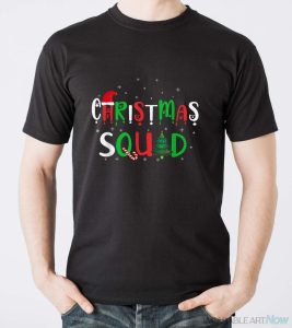 Christmas Squad Family Group Matching Christmas Pajama Party Shirt - Men T-Shirt