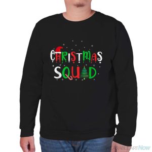 Christmas Squad Family Group Matching Christmas Pajama Party Shirt - Unisex Sweatshirt