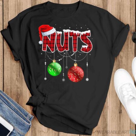 Christmas T Shirt Matching Couple Family Chestnuts T-Shirt - Black T-Shirt