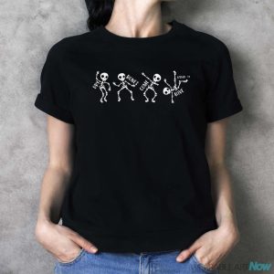 Dry Bones Come Alive Relaxed Funny Skeleton Dancing Shirt - Ladies T-Shirt