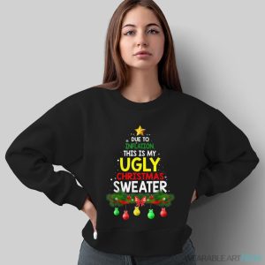 Funny Due To Inflation Ugly Christmas Sweaters For Men Women Shirt - Sweatshirt