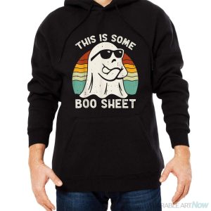 Funny Halloween Boo Ghost Costume This Is Some Boo Sheet Shirt - Men Black Hoodie