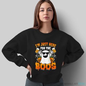 I'm Just Here For The Boos Halloween Women Ghost Cute Funny Shirt - Sweatshirt