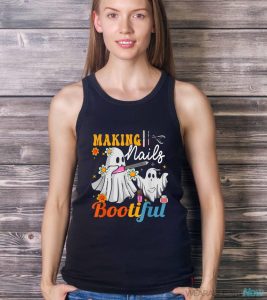 Making Nails Bootiful Halloween For Nail Technicians Artists Shirt - Ladies Tank Top