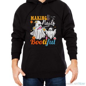 Making Nails Bootiful Halloween For Nail Technicians Artists Shirt - Men Black Hoodie